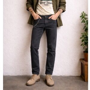 Homecore Gray Mens Jeans Straight Leg Colorful Button Fly Charcoal‎ Grey Size 31